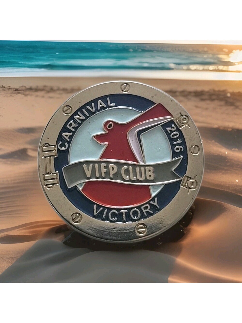Vintage Carnival Cruise Ship 2016 VIFP Carnival Victory Pin Brooch Jewelry N12